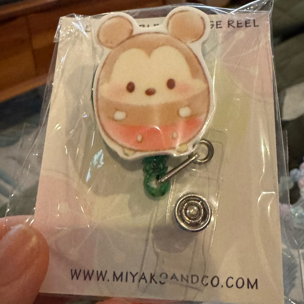 Cute Mickey Mouse Badge Reel